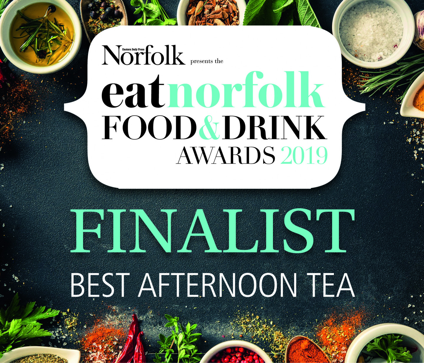 EAT Norfolk Food and Drink Awards Best Afternoon Tea Finalist